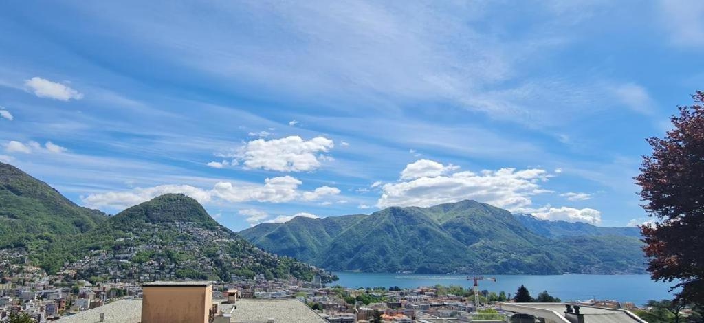 Lugano Lakeview Apartment With Self Check-In & Private Parking On Request Dış mekan fotoğraf